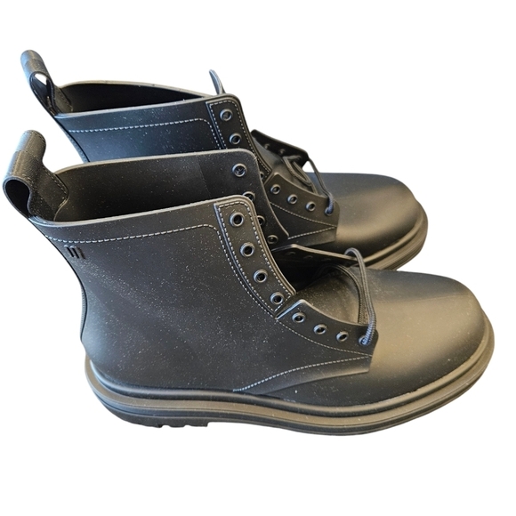 MELISSA Cotourno Black Combat Womens Boots NEW - Picture 3 of 8